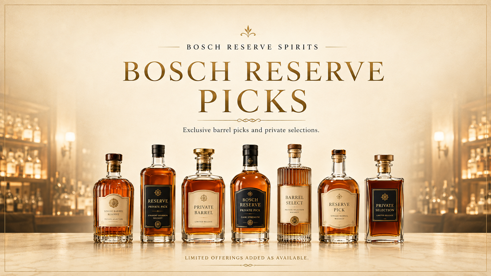 Bosch Reserve Barrel Picks