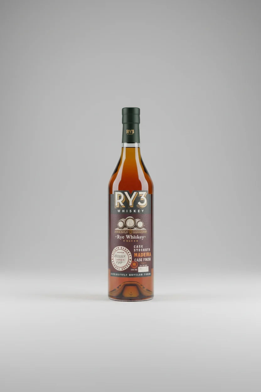 RY3 Whiskey Cask strength Madeira Cask Finish Rye Whiskey 750ml