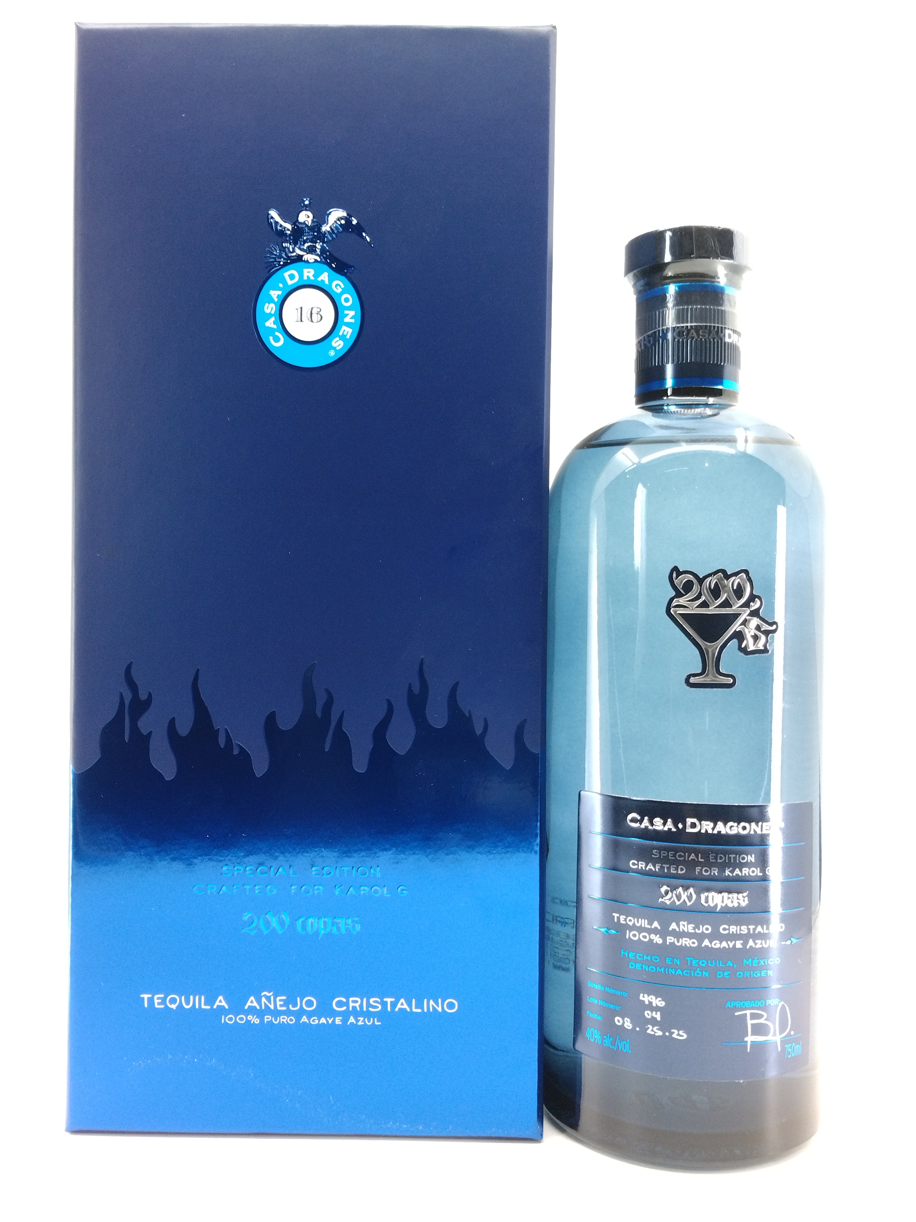 Casa Dragones Special Edition Karol G 200 Copas Tequila Extra Anejo 750 ml