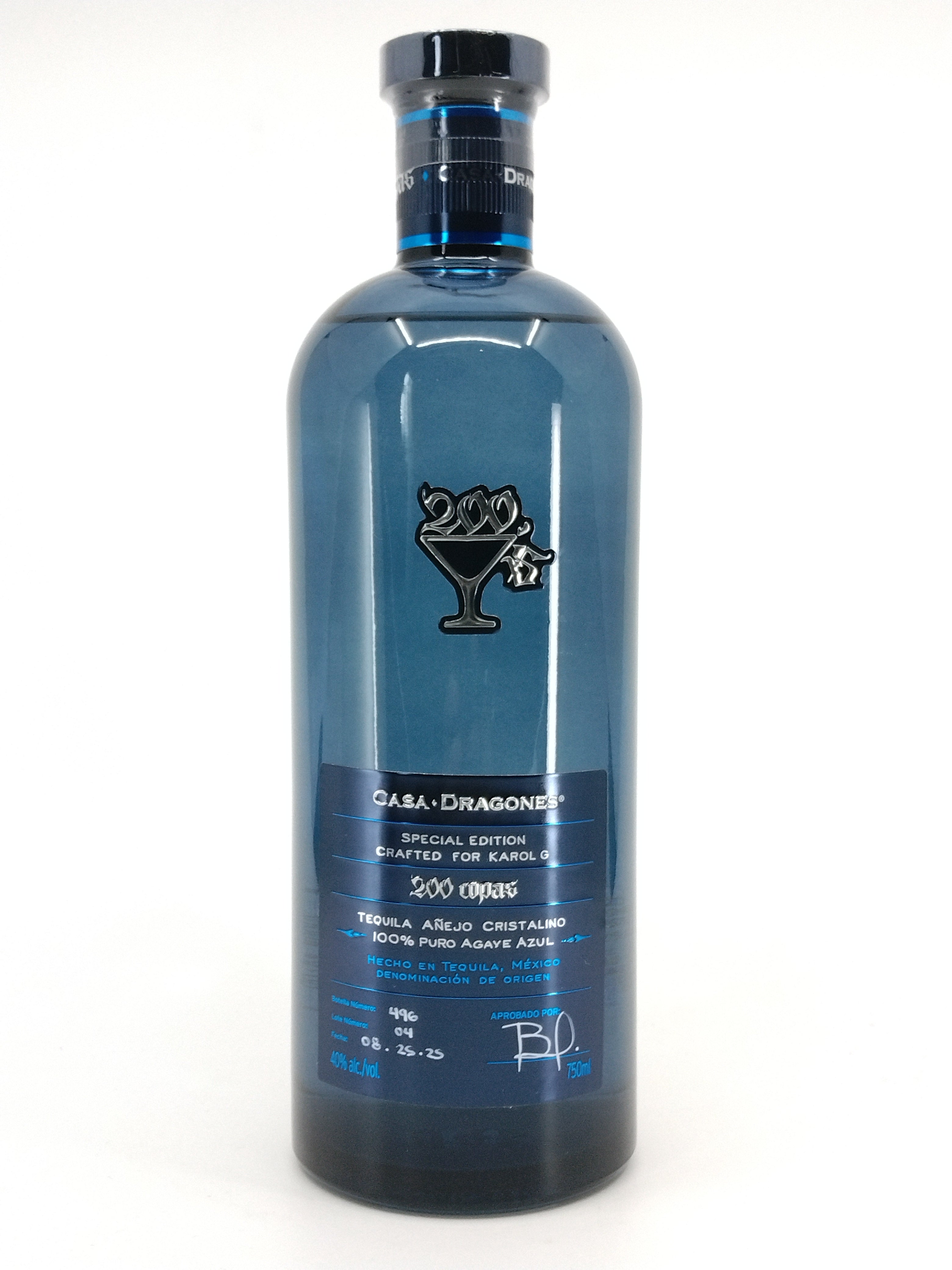 Casa Dragones Special Edition Karol G 200 Copas Tequila Extra Anejo 750 ml