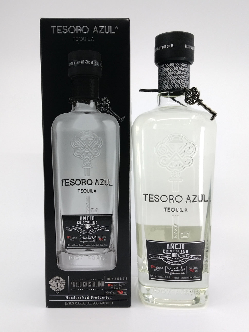 Tesoro Azul Anejo Cristalino Tequila 750 ml