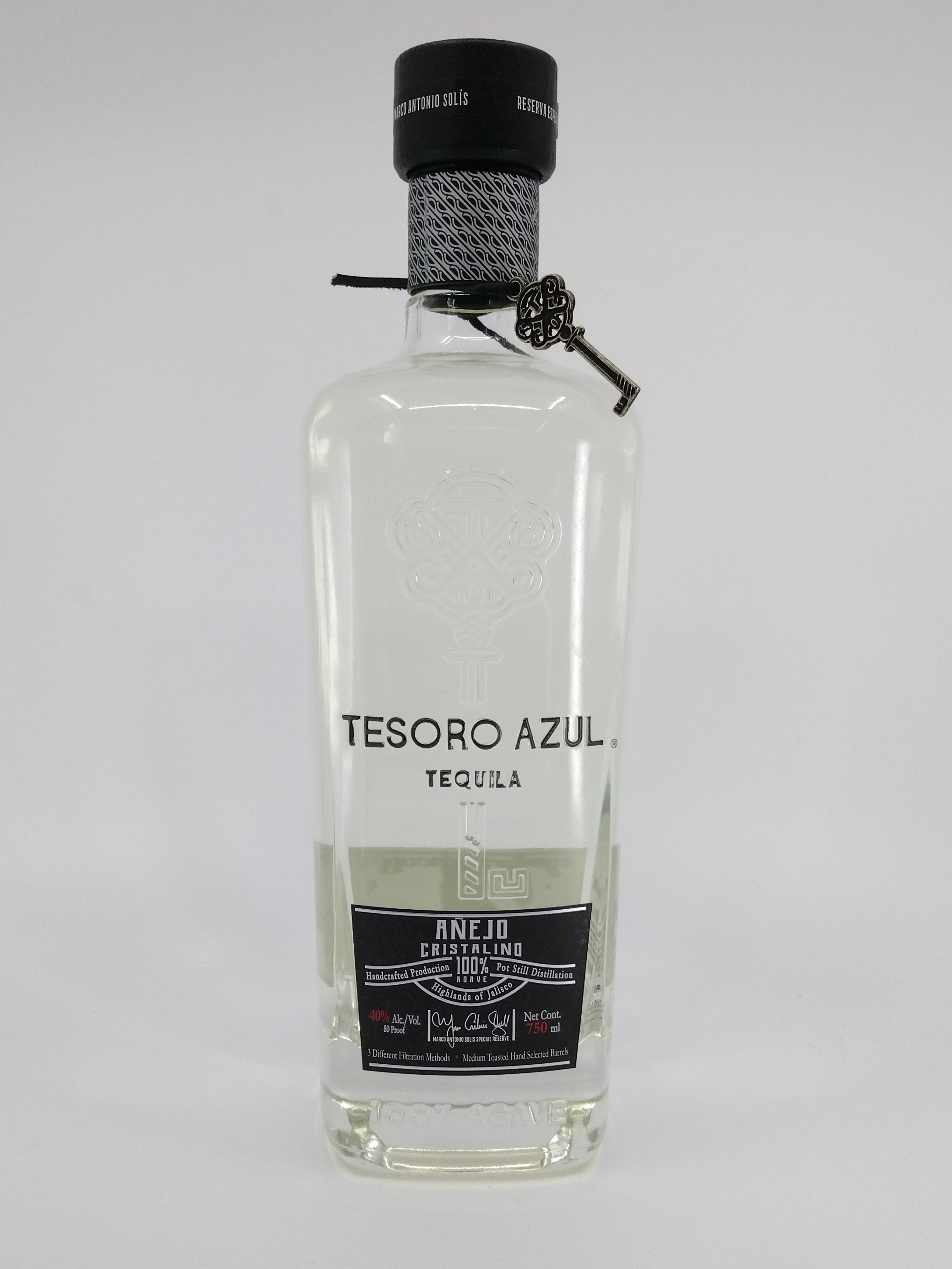 Tesoro Azul Anejo Cristalino Tequila 750 ml