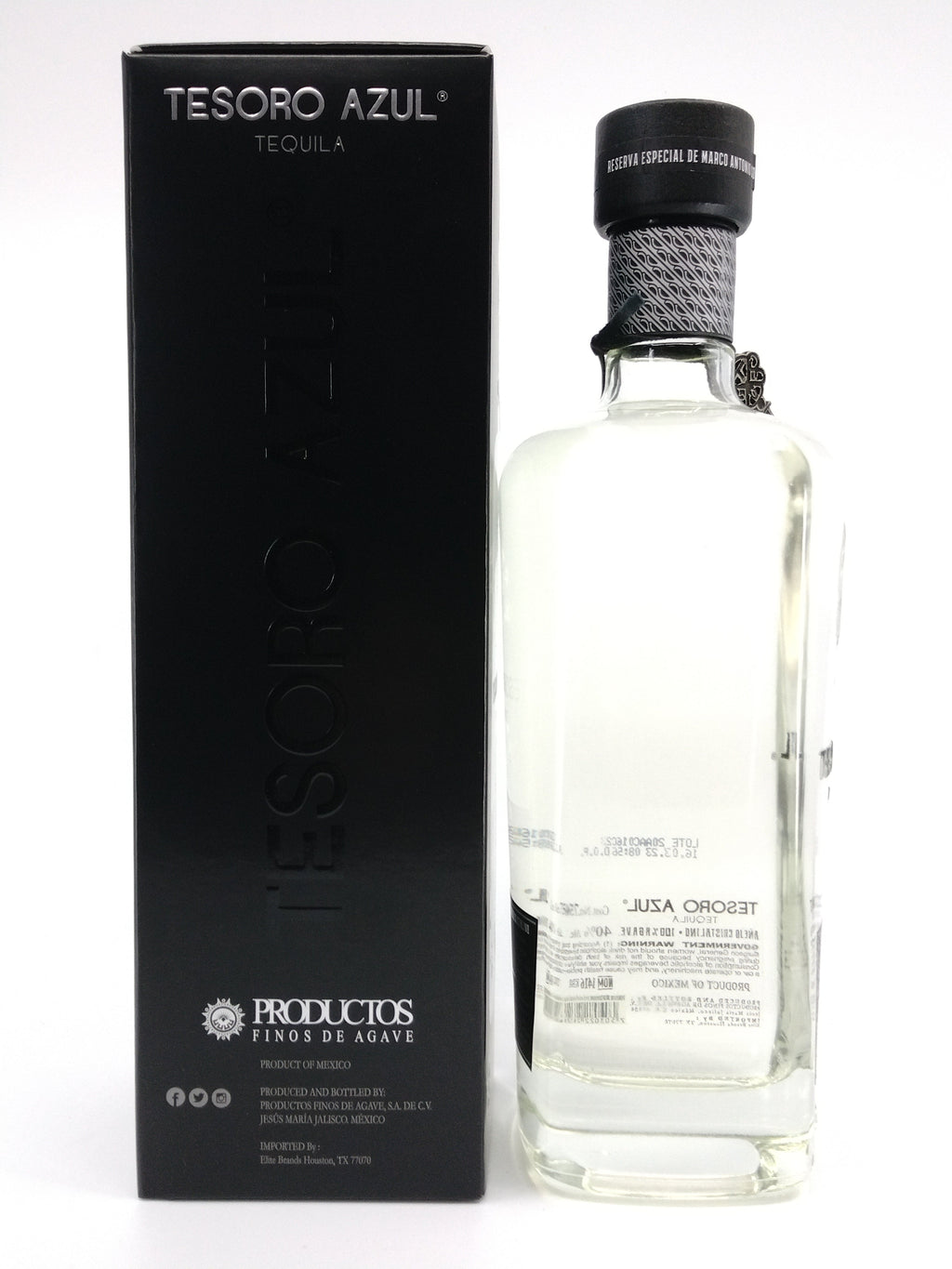Tesoro Azul Anejo Cristalino Tequila 750 ml