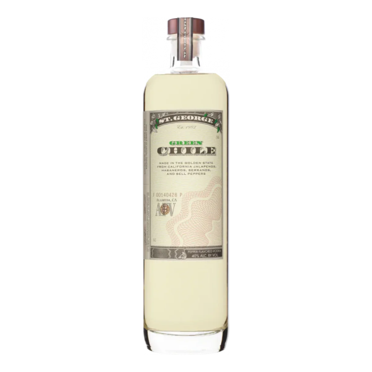 St George Green Chile Vodka 750 ml - Captain Caskwell