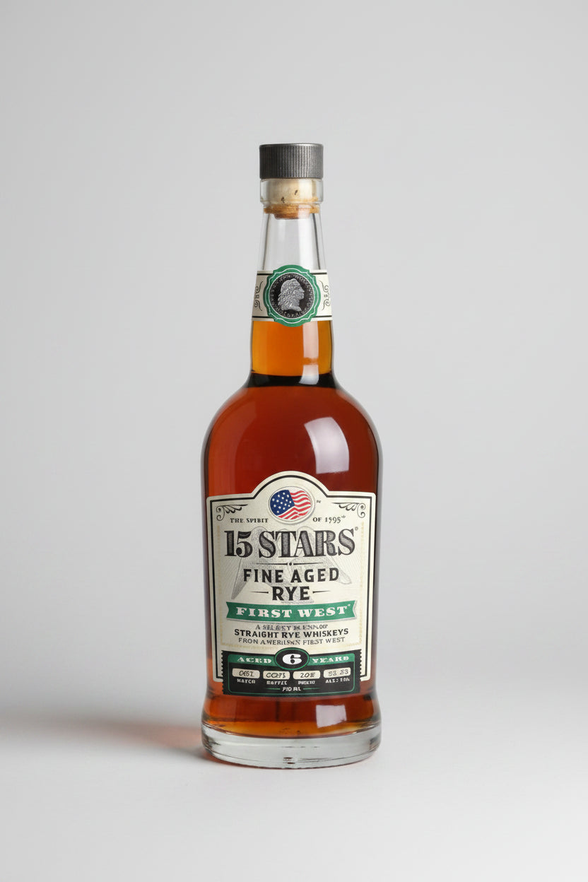 15 Stars First West Straight Rye Whiskey Batch 2 750 ml