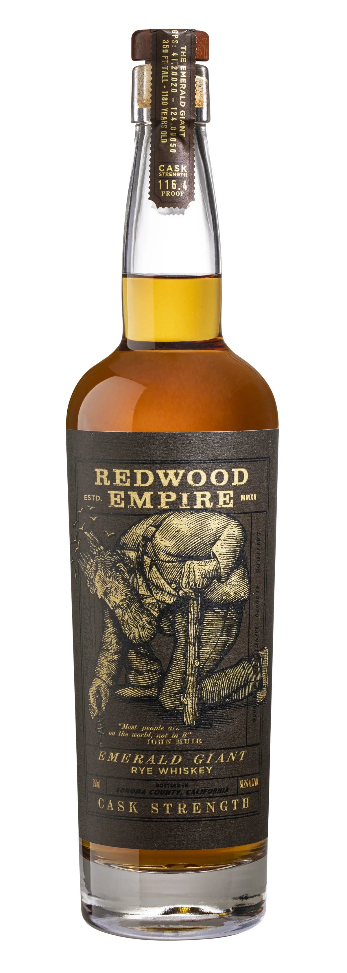 Redwood Empire Emerald Giant Rye Cask Strength 750 ml - Captain Caskwell