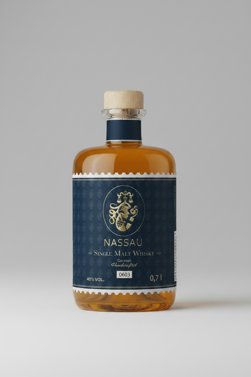 Nassau Single Malt Straight Whisky German Handcrafted 0141 750 ml