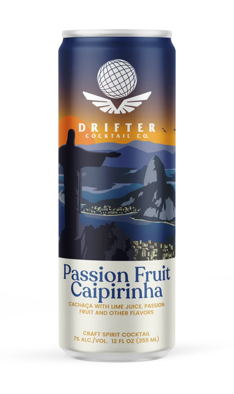 Drifter Craft Cocktail Passion Fruit Caipirinha (4 pack) 12 oz - Captain Caskwell