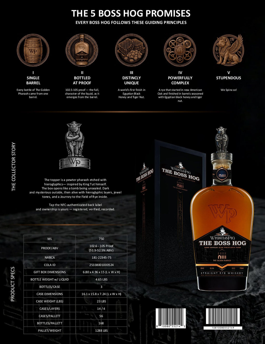 Whistlepig Boss Hog 2026 (The Golden Pharoh)