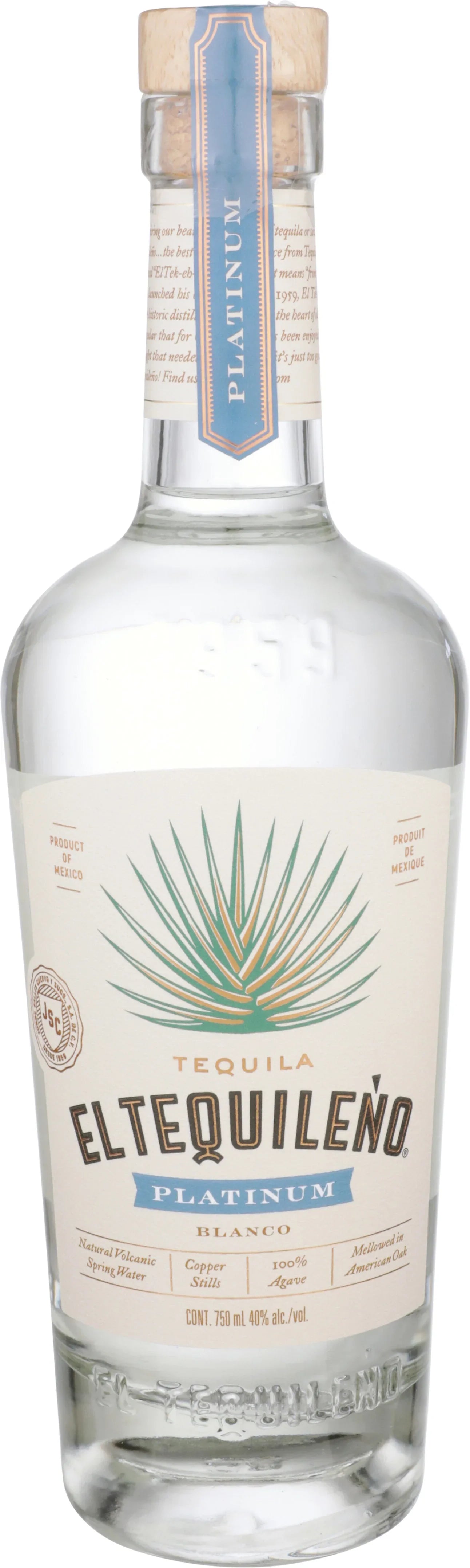 El Tequileno Platinum Blanco 750 ml - Captain Caskwell