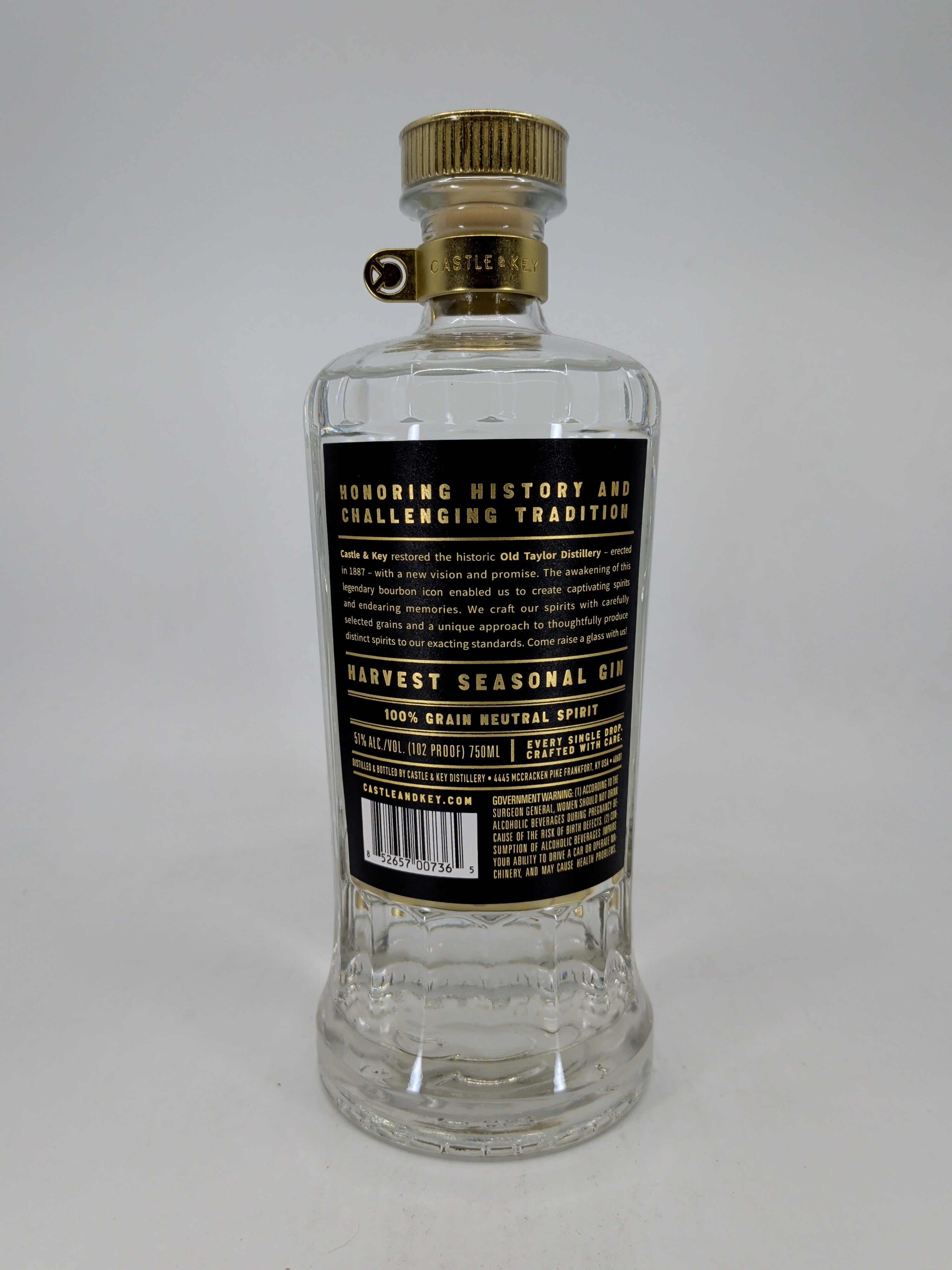 Castle & Key Harvest Seasonal Gin 750 ml